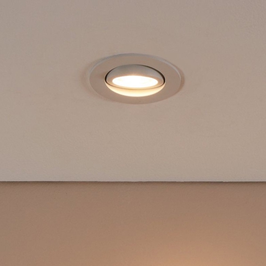 Faretto da incasso 220-240v smart led rgb 2700k a 6500k dimmerabile controllo con app bianco eglo saliceto
