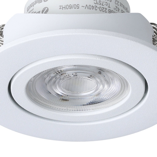 Faretto da incasso 220-240v smart led rgb 2700k a 6500k dimmerabile controllo con app bianco eglo saliceto