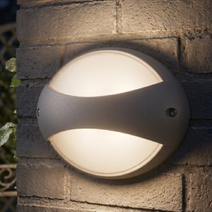 Applique da esterno antracite design ovale led 4000k ip65