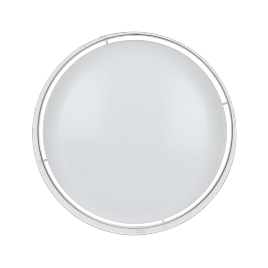 Plafoniera da soffitto rotonda di tessuto tortora cilindro 32 cm eglo pasteri