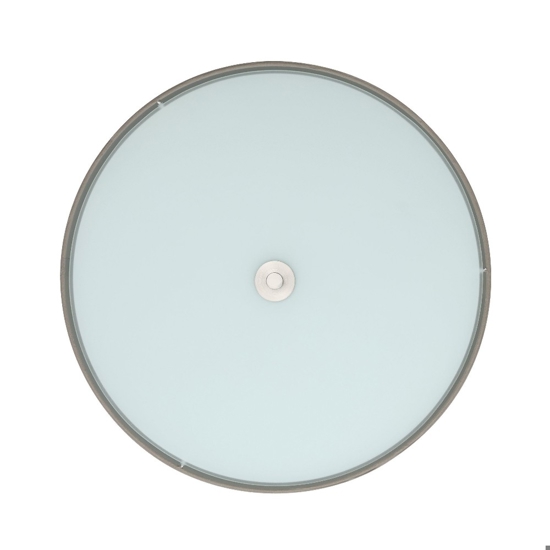 Plafoniera tessuto tortora 47 cm cilindro per camera da letto moderna eglo pasteri