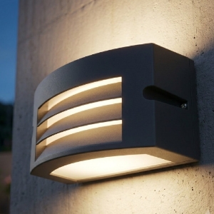 Applique grafite per esterni moderna led 3000k ip65