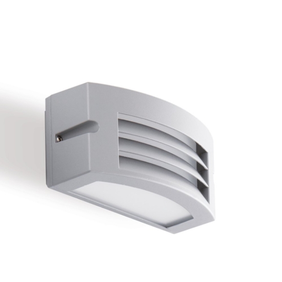 Applique per esterno balcone led 4000k grigio alluminio