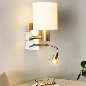 Eglo pasteri applique per camera da letto moderna per comodino