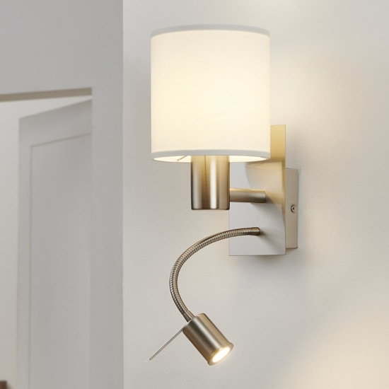 Eglo pasteri applique per camera da letto moderna per comodino