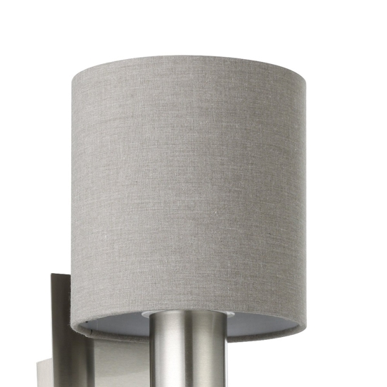 Applique grigio per comodino camera da letto moderna con luce da lettura orientabile eglo pasteri