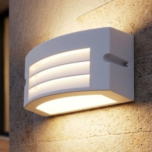 Applique da esterno bianca led 4000k moderna ip65