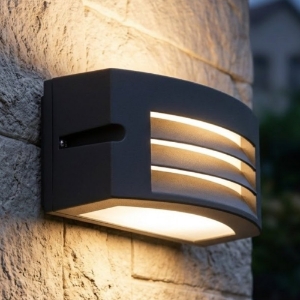 Applique da esterno grafite moderna led 10w 4000k ip65