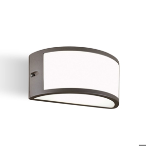 Applique da esterno moderna color caffè led 3000k ip65