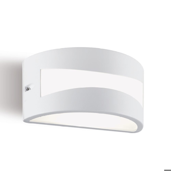 Applique da esterno design moderno bianco led 3000k ip65
