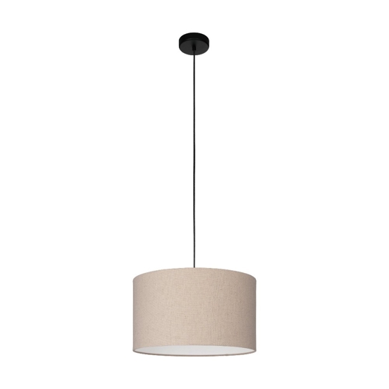 Lampadario a sospensione paralume cilindro di lino eglo feniglia