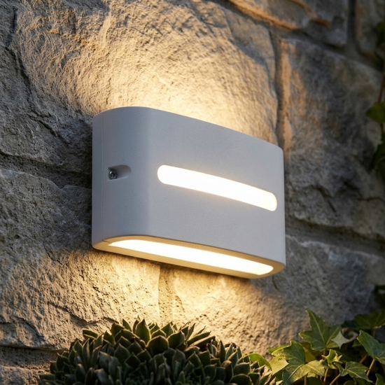 Segnapasso led per esterno rettangolare bianco led 10w 3000k ip65