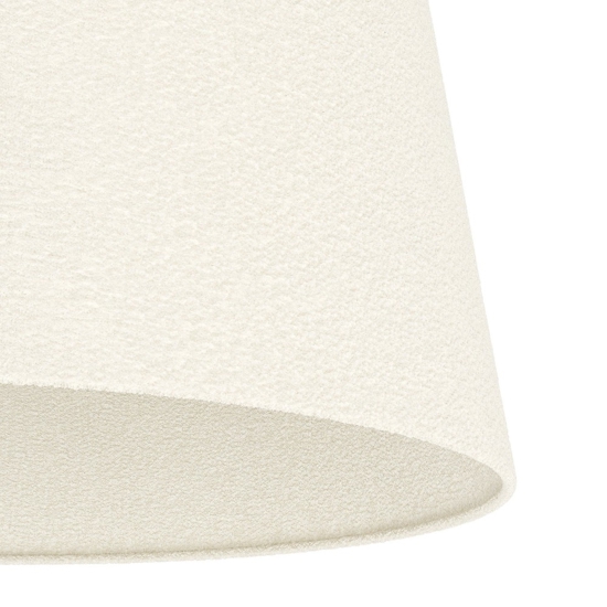 Plafoniera da soffitto cono di tessuto bianco eglo febres