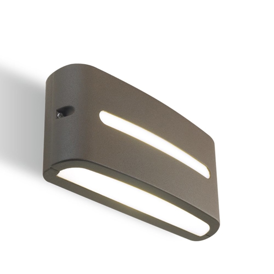 Segnapasso led da parete per esterno caffè led 3000k ip65