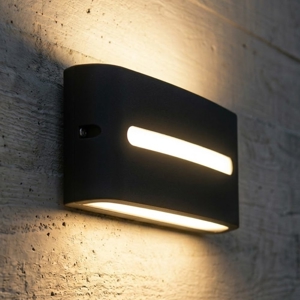 Segnapasso per esterno grafite led 4000k rettangolare a parete ip65