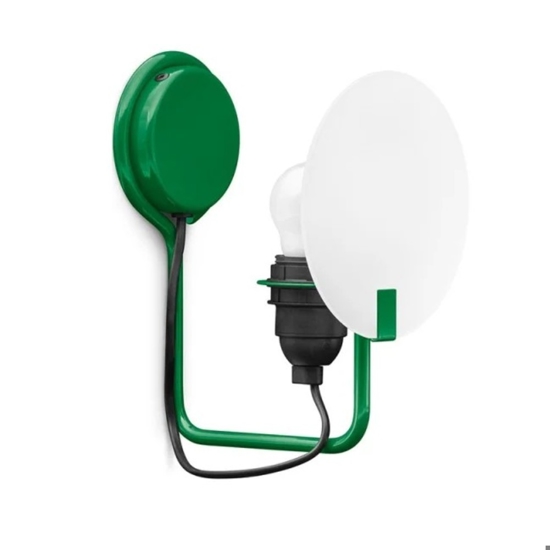 Applique design moderno vetro stilnovo bugia verde per soggiorno