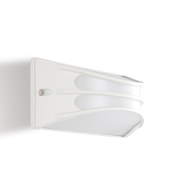 Applique da esterno bianca led 3000k design moderno ip65