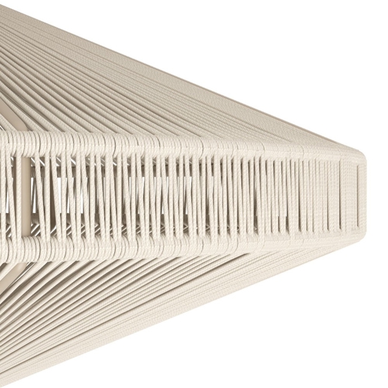 Lampada da tavolo con paralume in canapa crema eglo midsumer
