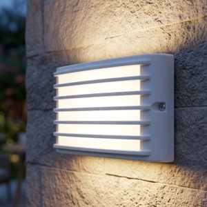 Applique bianca per esterno led 3000k moderna ip65