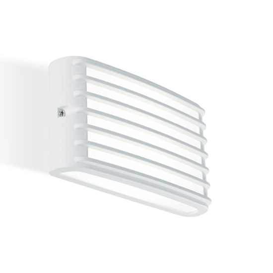Applique bianca per esterno led 3000k moderna ip65