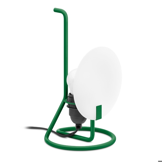 Stilnovo bugia lampada da tavolo verde design moderno vetro