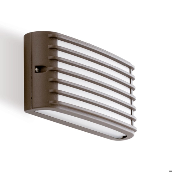 Applique per esteri moderna color caffè led 3000k ip65