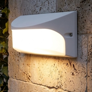 Applique bianca per esterni led 10w 3000k ip65