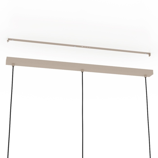 Lampadario 3 pendenti a sospensione sabbia moderno per sala da pranzo eglo romazzina
