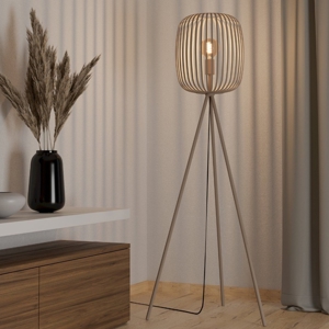 Piantana di metallo sabbia design moderno per soggiorno eglo romazzina