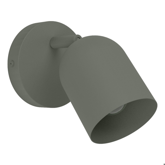 Applique verde con spot orientabile moderna eglo tilston