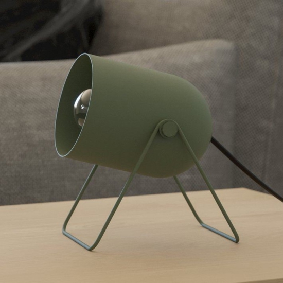Lampada da comodino verde moderna per camera da letto eglo tilston