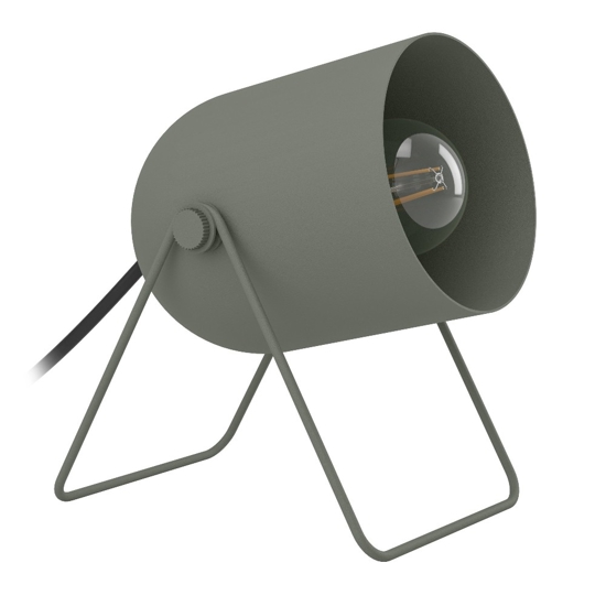 Lampada da comodino verde moderna per camera da letto eglo tilston