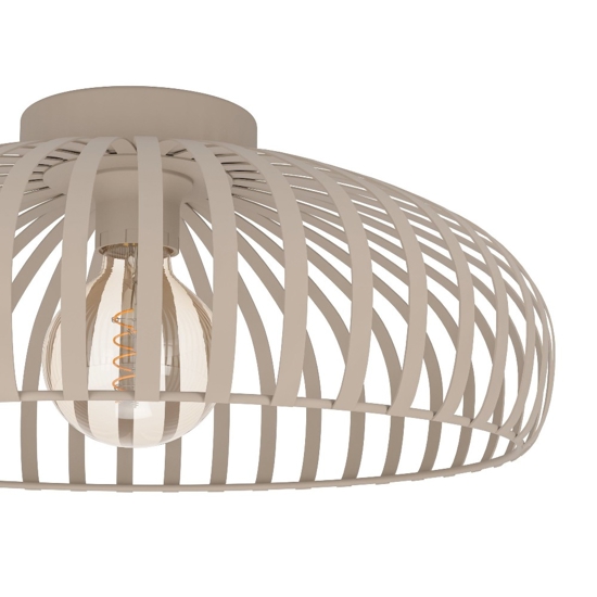 Plafoniera design moderna sabbia per soggiorno eglo mogano