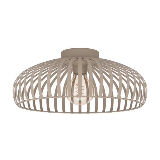 Plafoniera design moderna sabbia per soggiorno eglo mogano