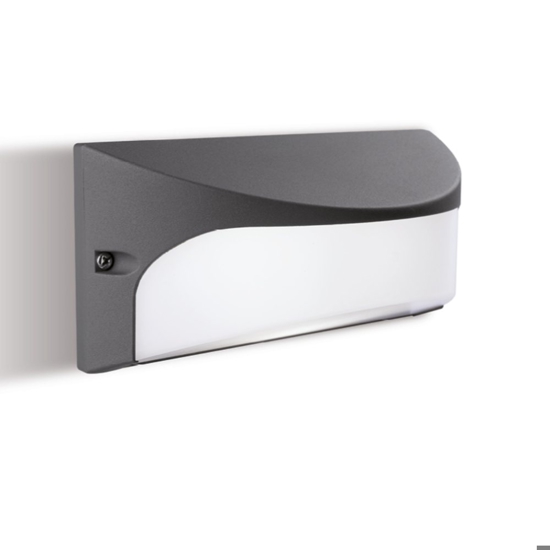 Applique grafite per esterno led 3000k ip65