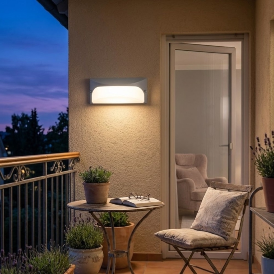 Applique grafite per esterno led 3000k ip65