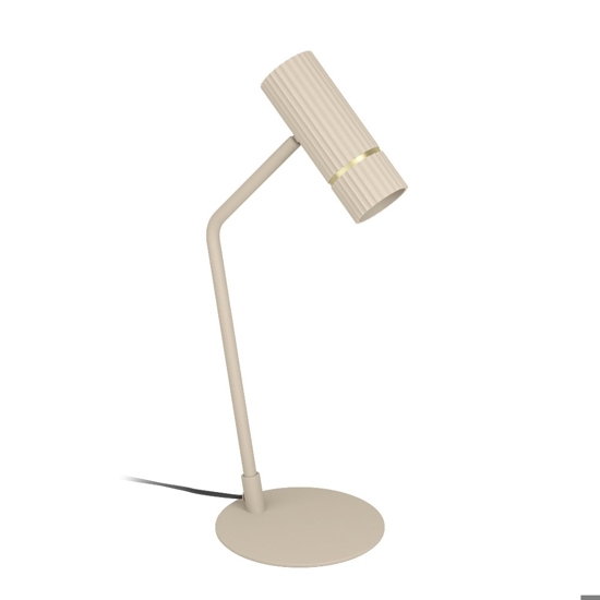 Lampada da comodino sabbia oro orientabile da lettura moderna eglo caminia