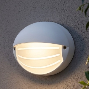 Applique per esterni bianca ovale led 7w 4000k ip65