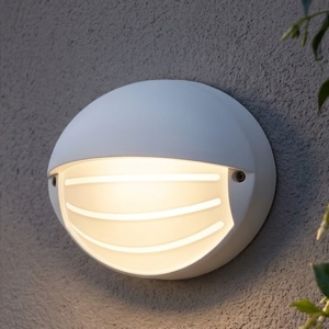 Applique per esterni bianca ovale led 7w 4000k ip65