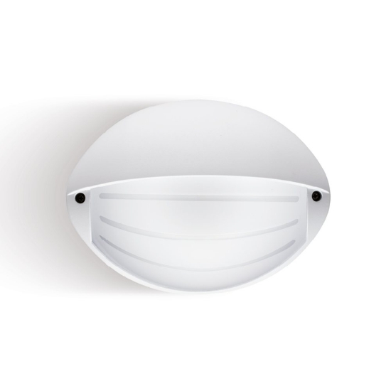 Applique per esterni bianca ovale led 7w 4000k ip65