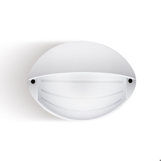 Applique per esterni bianca ovale led 7w 4000k ip65