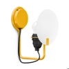Stilnovo bugia applique da parete design vetro e27 giallo