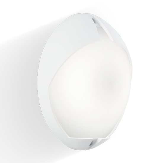 Applique ovale da esterno balcone led 4000k bianca