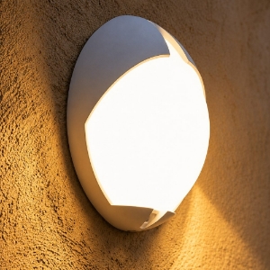 Applique ovale da esterno balcone led 4000k bianca