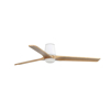 Ventilatore da soffitto con luce led 10w cct 2700k 3000k 4000k bianco e pino con telecomando 28mq