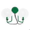 Applique doppia luce verde stilnovo bugia design moderno