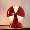 Lampada da comodino abat jour rossa orientabili stilnovo buonanotte