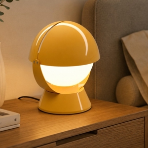 Abat jour da comodino gialla design moderno buonanotte stilnovo orientabile
