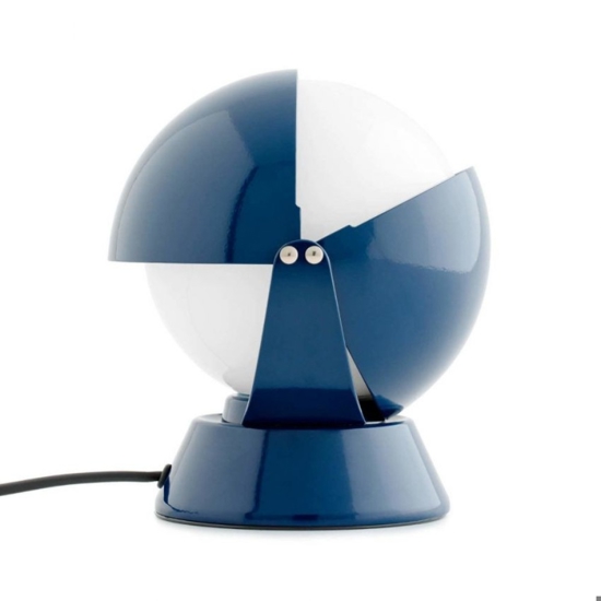 Abat-jour lampada da comodino buonanotte stilnovo blu design moderno