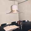 Lampadario da cucina alluminio led 31w 2700k campana stilnovo